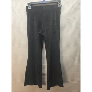 Eyeshadow Girls Flare Pants Velvet SIze 10/12 Black Pull on NWOT